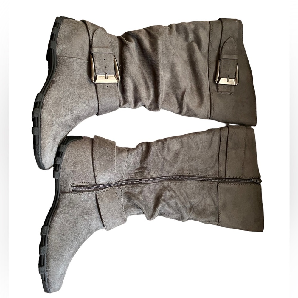 Unr8ted Knee High Boots Gray Size 7.5 Women’s Synthetic upper